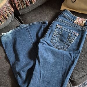 True Religion Indigo Flare Jeans